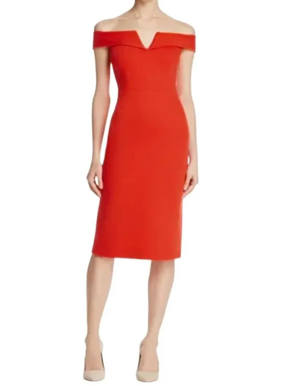 Alice + Olivia Sienna Sheath Off Shoulder Dress Size 6